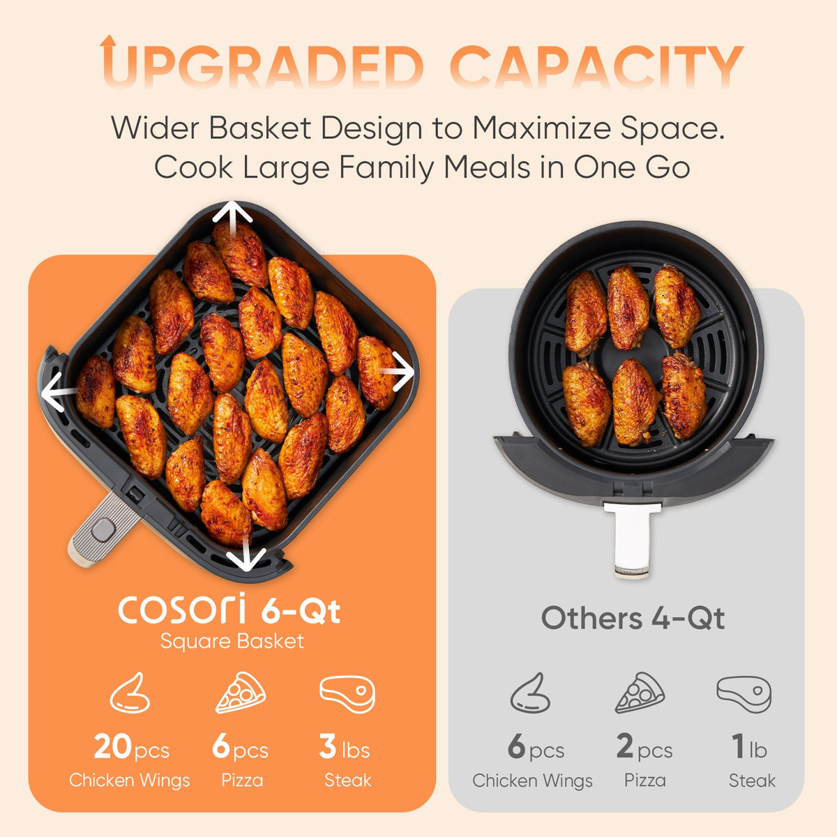 TurboBlaze™ 6.0-Quart Air Fryer - Dark Gray