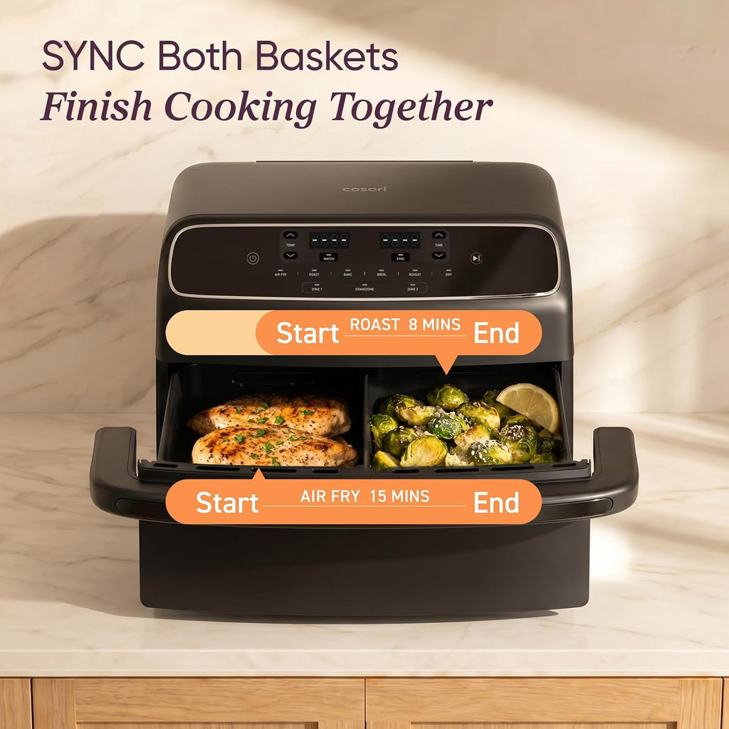COSORI TWINFRY 9-Quart Double Air Fryer