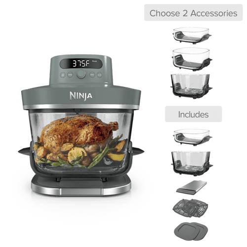 Build Your Own Ninja Crispi Pro Glass Air Fryer in Ash Gray