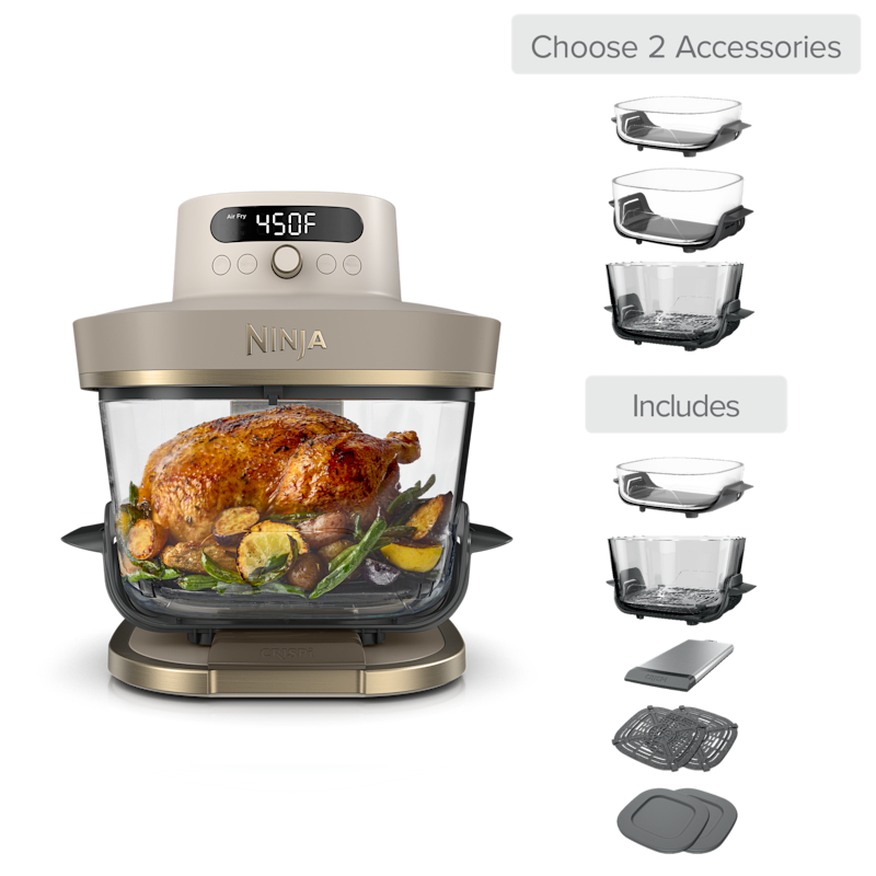 Build Your Own Crispi Pro Glass Air Fryer in Stone and Gold