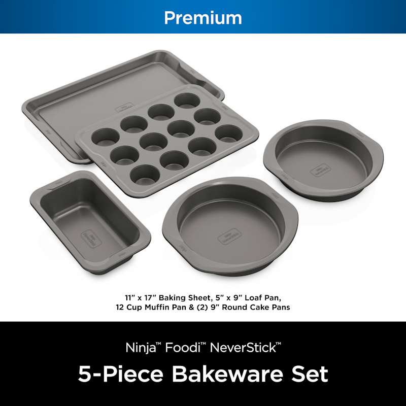 Ninja NeverStick™ Premium 5-Piece Bakeware Set
