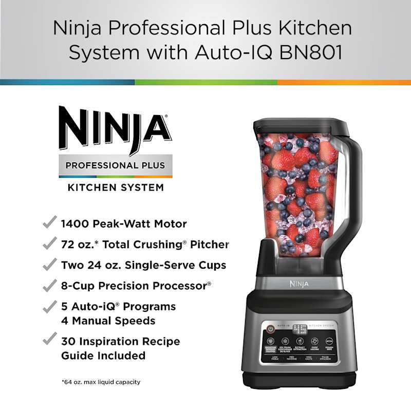 Ninja Professional Plus Premier Blender and Food Processor with Auto-IQ
