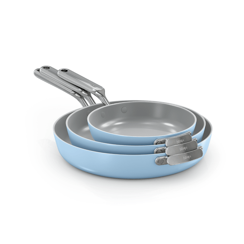 Ninja NeverQuit™ 3-Piece Frying Pan Ceramic Cookware Set