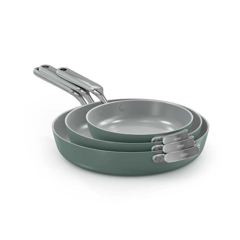 Ninja NeverQuit™ 3-Piece Frying Pan Ceramic Cookware Set