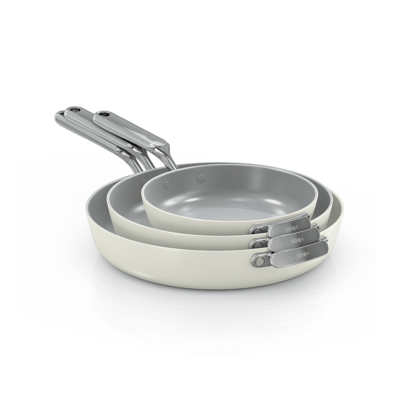 Ninja NeverQuit™ 3-Piece Frying Pan Ceramic Cookware Set
