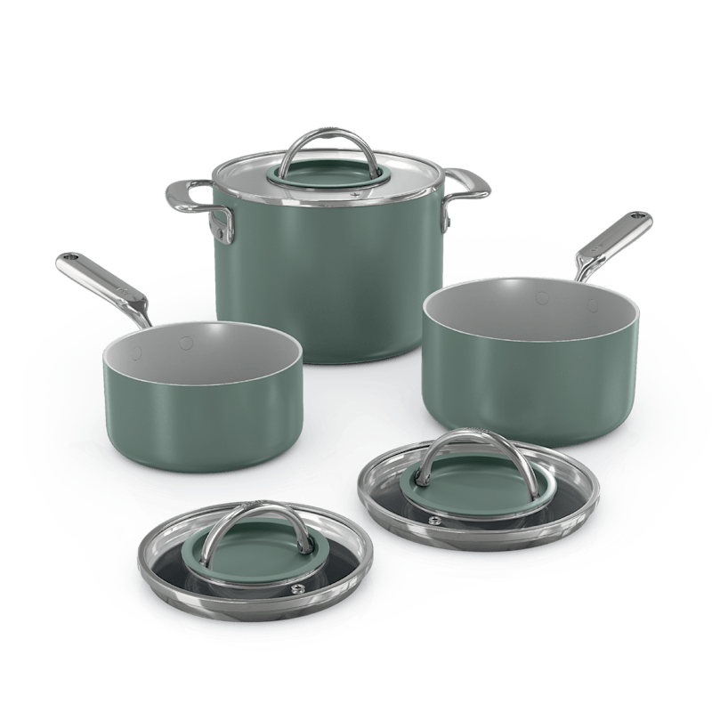 Ninja NeverQuit™ 6-Piece Ceramic Saucepan Cookware Set