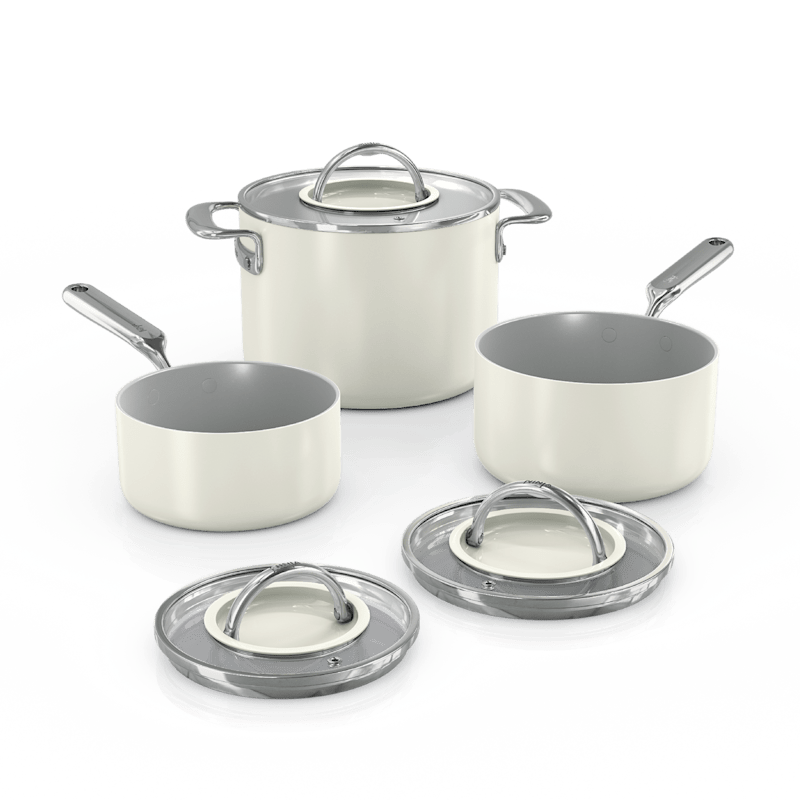 Ninja NeverQuit™ 6-Piece Ceramic Saucepan Cookware Set