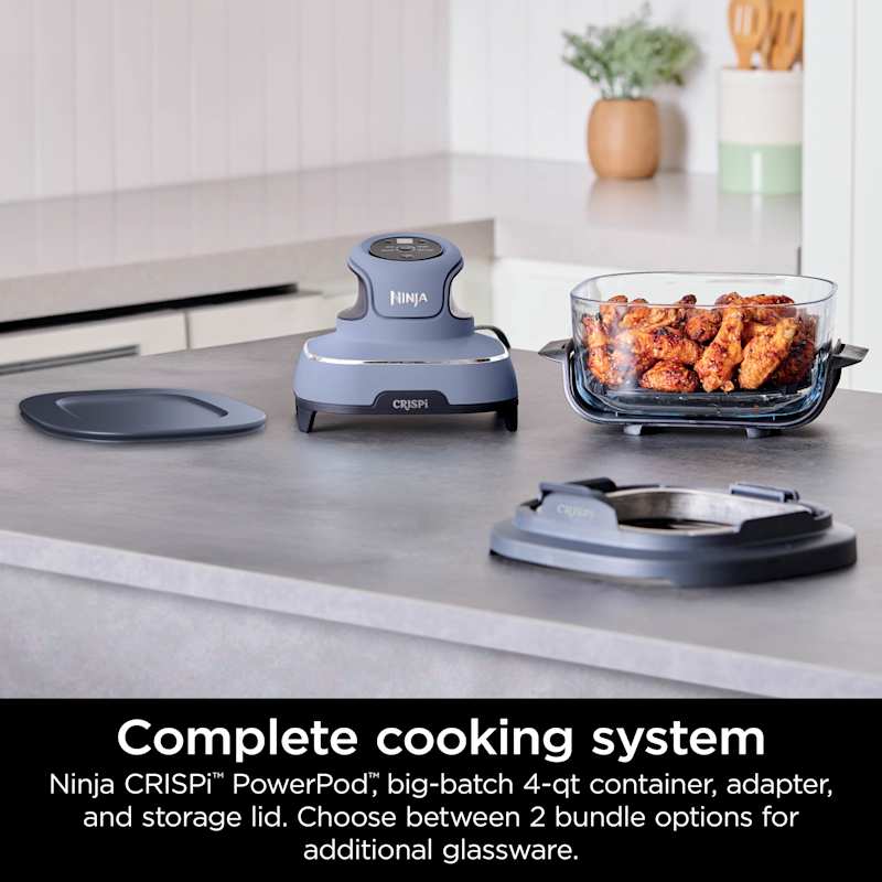 Ninja Crispi Glass Air Fryer with 3 Containers