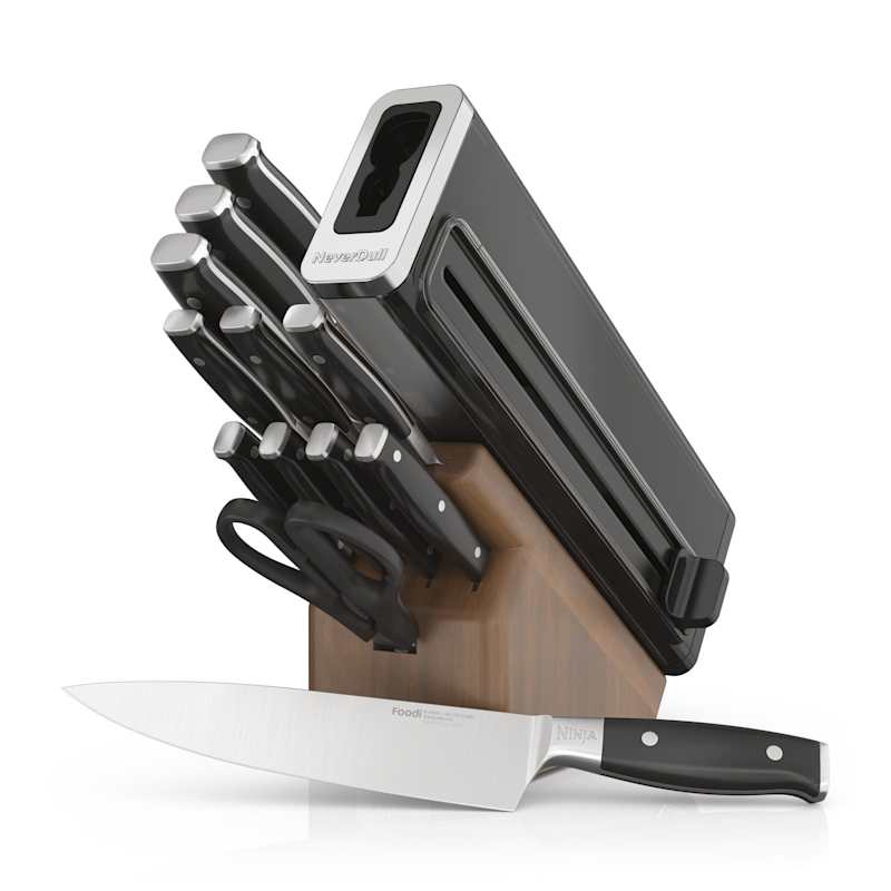 Ninja NeverDull Premium 13-Piece Knife Set, Walnut Wood Block