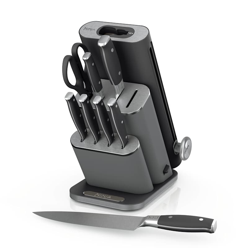 Ninja NeverDull 10-Piece Steel Knife Set with Removable Sharpener