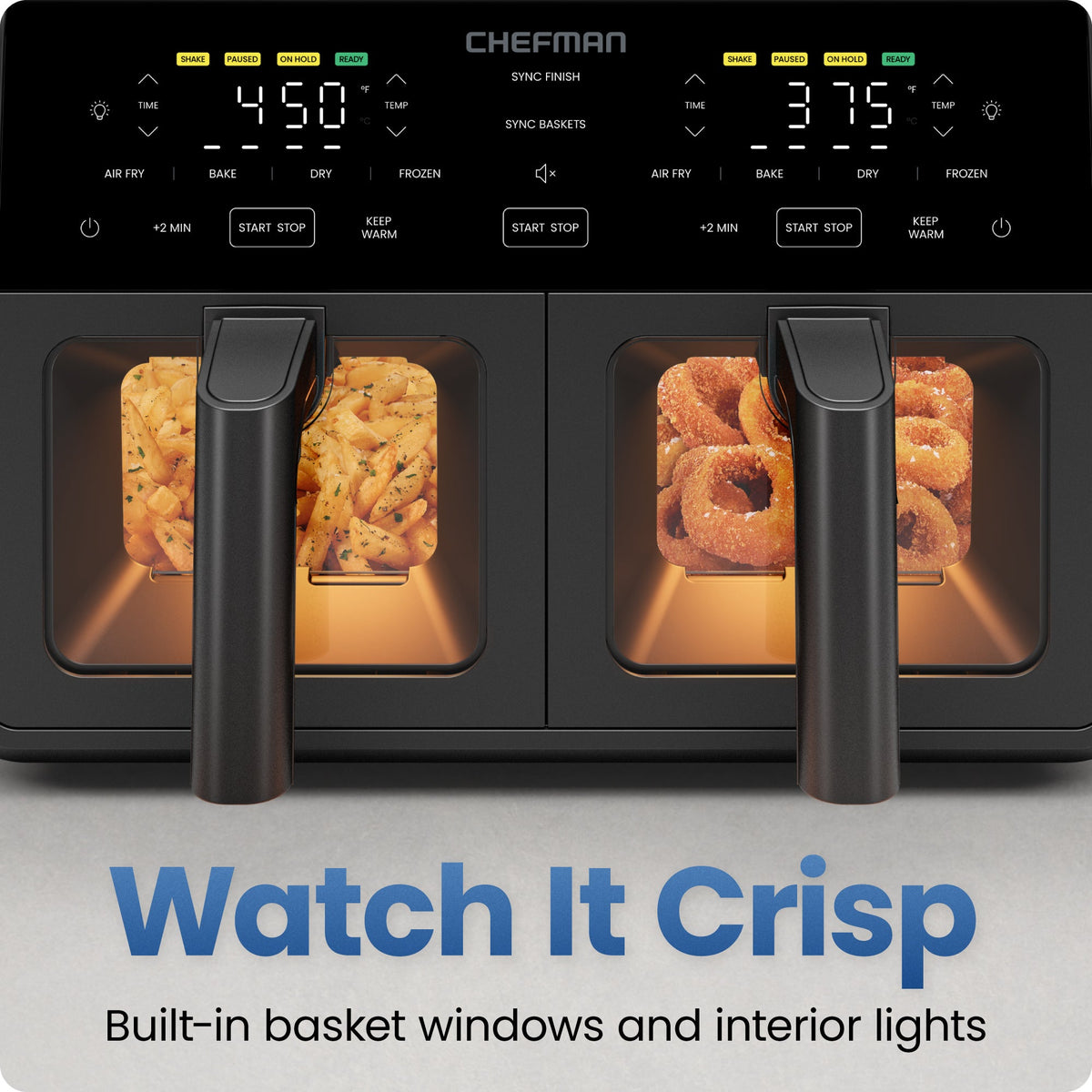 9 Qt. TurboFry® Dual Basket Air Fryer with Window