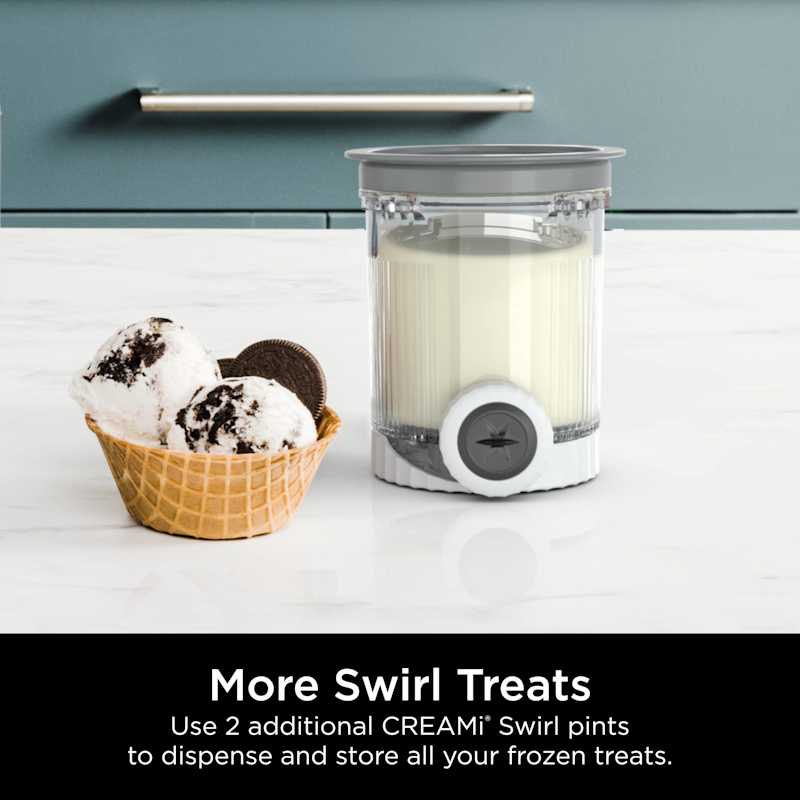 Ninja® Creami® Scoop & Swirl™ 4-Pack Pints and Lids